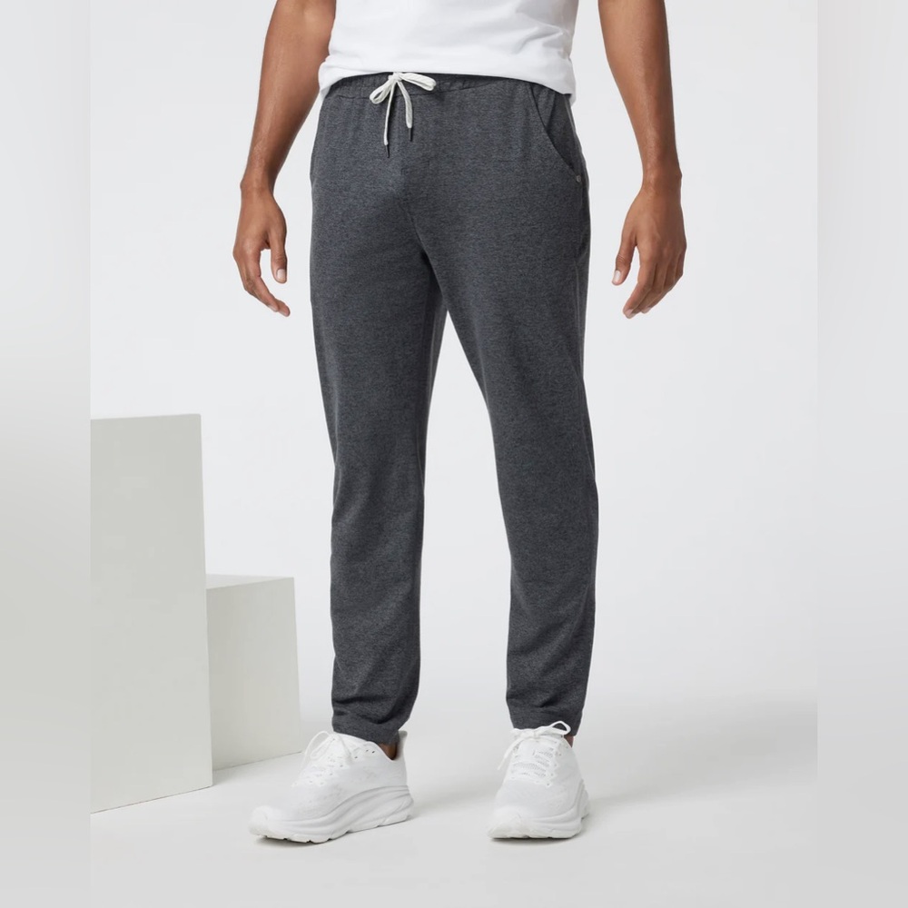 Vuori Men's Ponto Performance Pant 30" Charcoal Heather XL Athletic Gym Travel